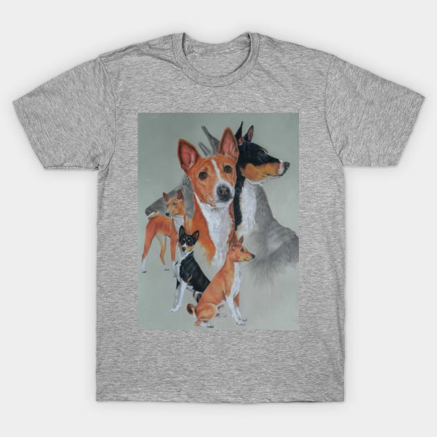 Basenji Hound Revamp T-Shirt by BarbBarcikKeith